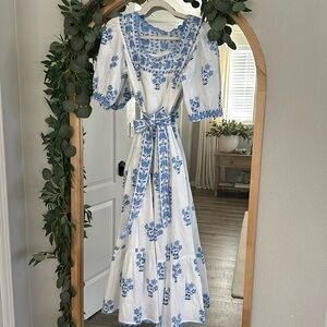 Pink City Print Dress